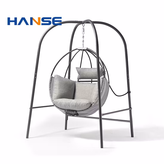 편안한 3인승 캐노피 그네 의자 정원 테라스 그네 교수형 의자