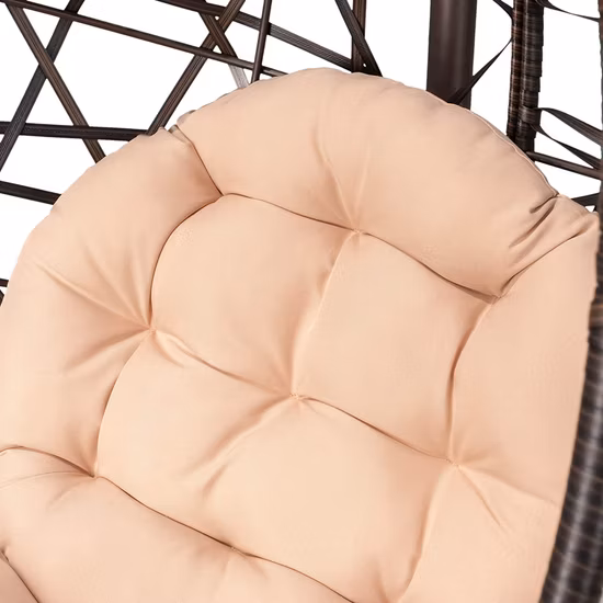 거는 해먹 의자, 실내, 옥외, 가정, 침실, 안뜰, 갑판, 정원을 위한 손으로 짠 밧줄 해먹 그네 의자